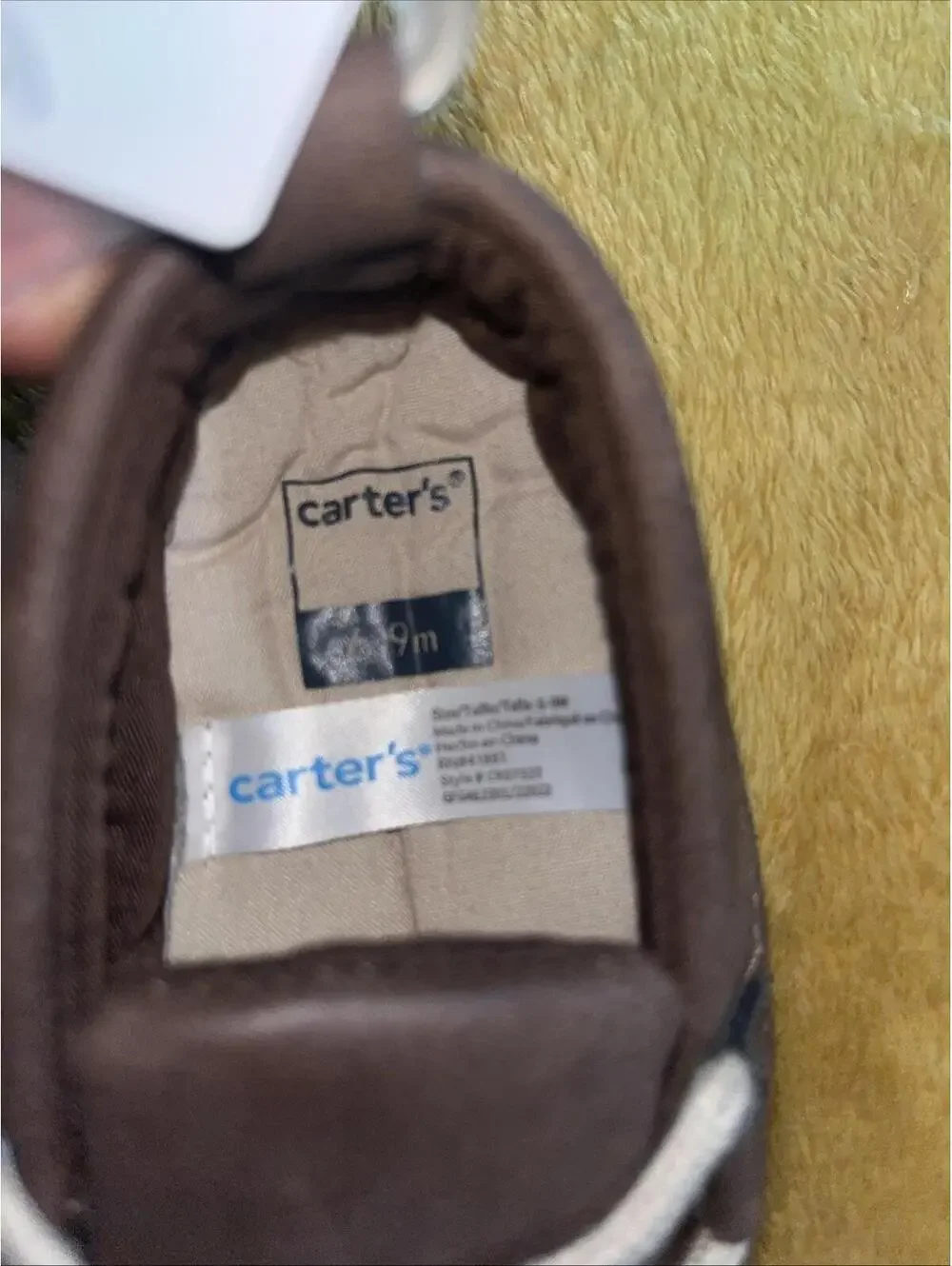 Carter’s  Brown Leather Loafer for Toddler 6-9M